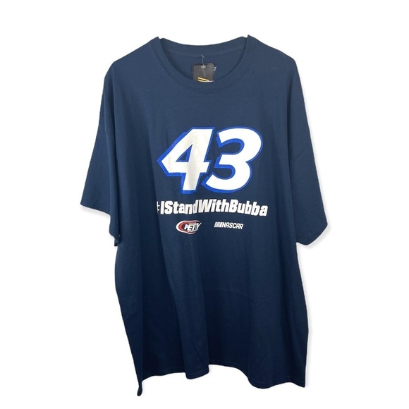 NASCAR I Stand with Bubba 43 Bubba Wallace Crew Neck Shirt Plus Size 2XL - Picture 4 of 7